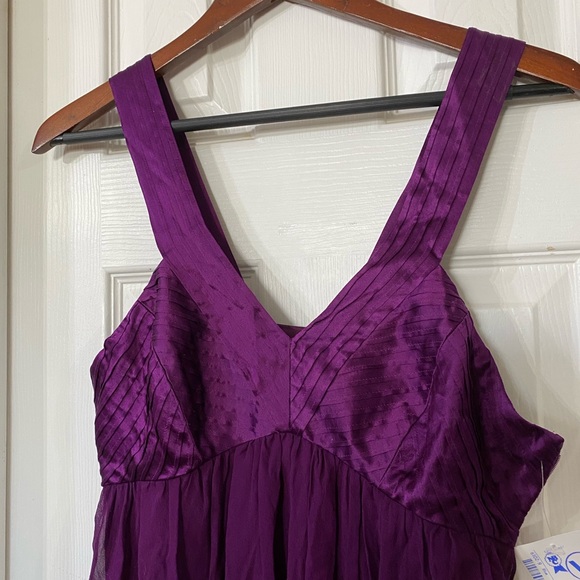 Donna Morgan Dresses & Skirts - Donna Morgan Silk Chiffon Purple Dress Size 8